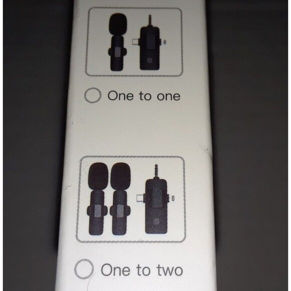 Wireless Microphone Audio Video Recording Mini Mic for iPhone/Android - Picture 6 of 9